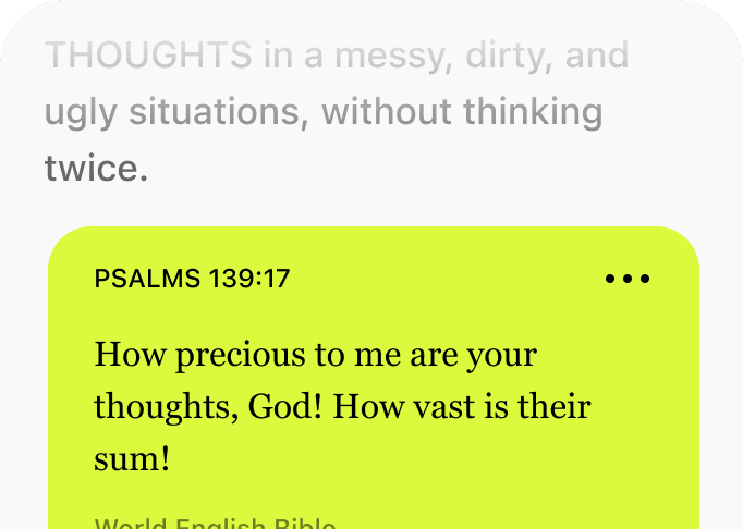 Embed verse inline.